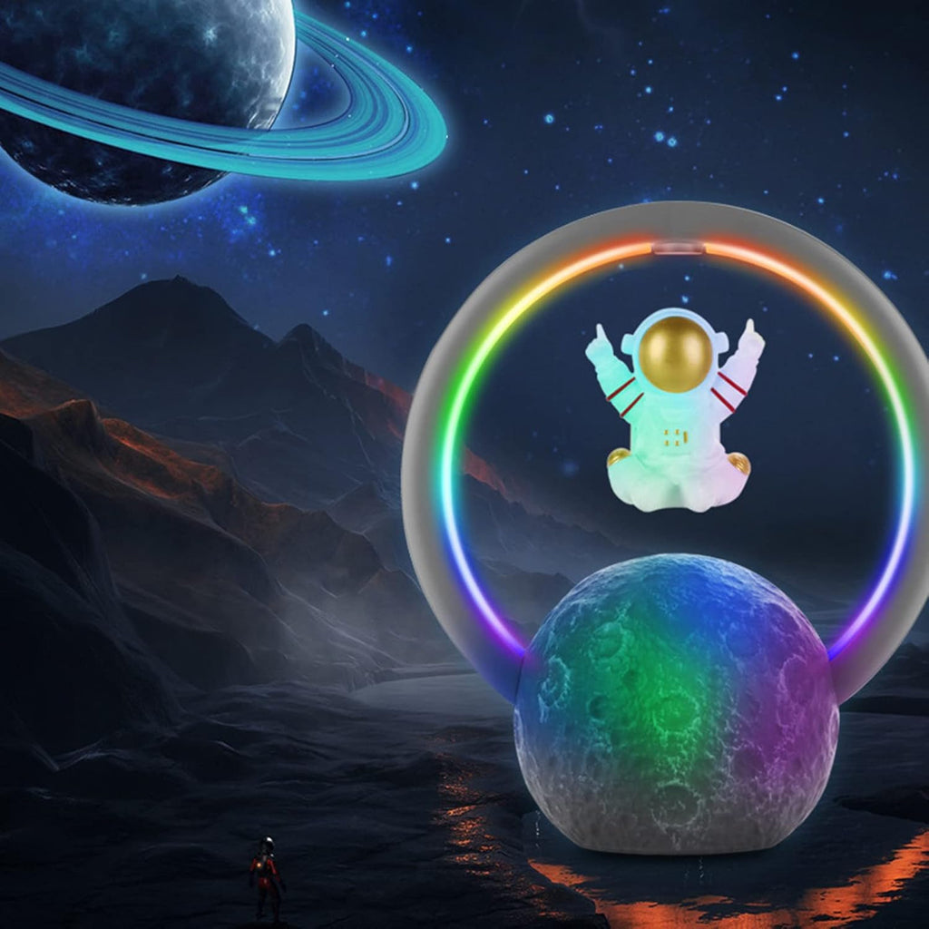 Altavoz Bluetooth Astronauta con Luz RGB - Altavoz Inalámbrico de Diseño "Kawaii" - Sonido Estéreo y Decoración