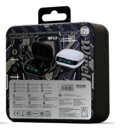 Auriculares inalámbricos PREMIUM color NEGRO con cancelación de ruido inteligente.