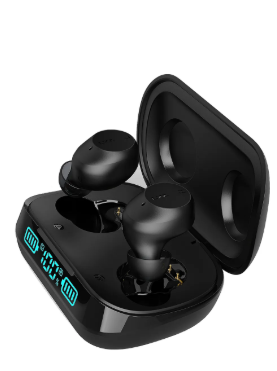 Auriculares inalámbricos PREMIUM color NEGRO con cancelación de ruido inteligente.