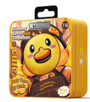 Auriculares inalámbricos PREMIUM Patito Amarillo