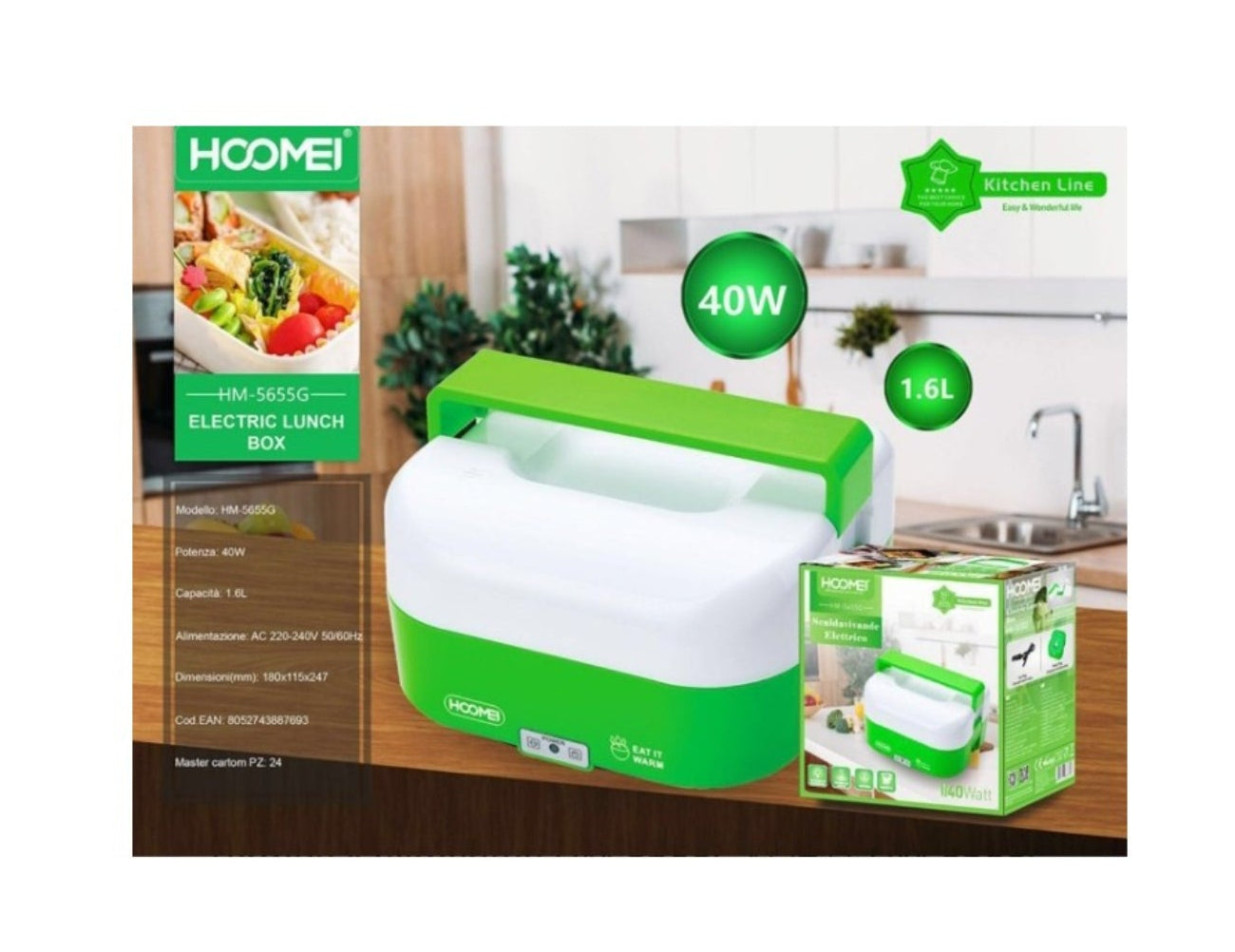 Tupper calentador para comida