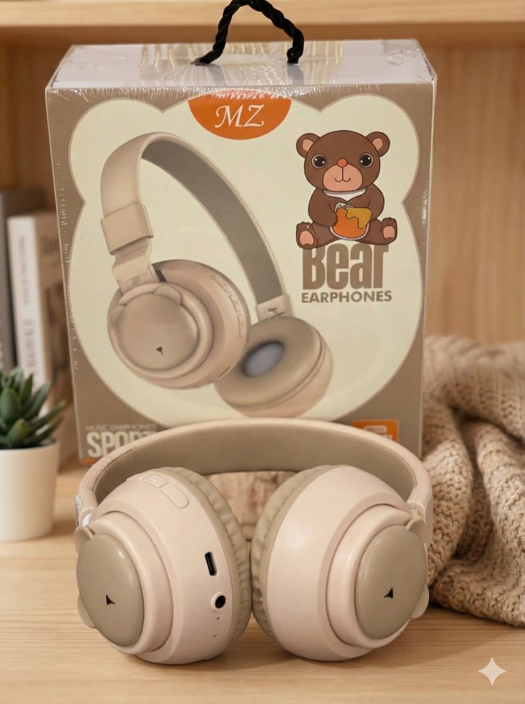 Auriculares inalámbricos Bear EarPhones Kids BEIGE