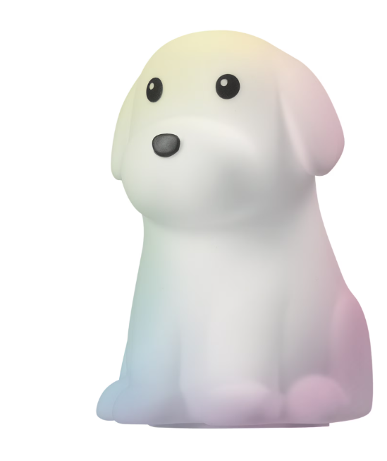 Perrito Luz Nocturna LED para Lactancia y Bebés - Lámpara de Silicona Táctil Recargable - Luz Cálida + 7 Colores Relajantes (Copia) (Copia) (Copia)