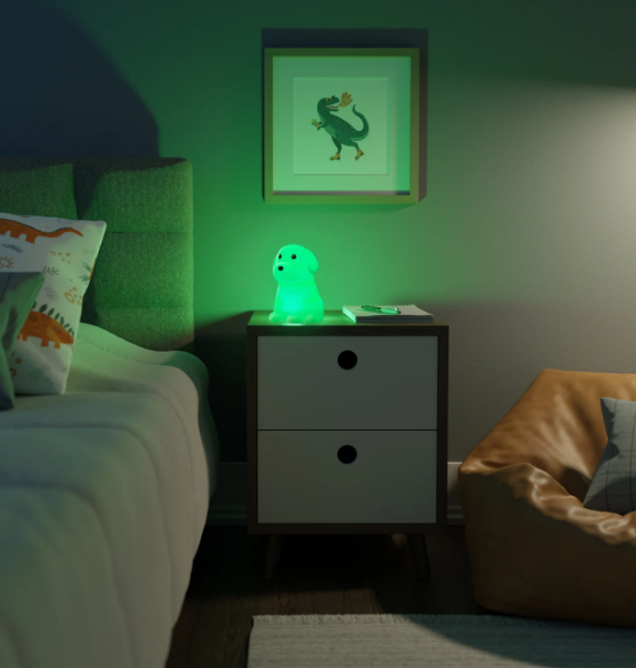 Perrito Luz Nocturna LED para Lactancia y Bebés - Lámpara de Silicona Táctil Recargable - Luz Cálida + 7 Colores Relajantes (Copia) (Copia) (Copia)