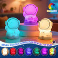 Lámpara Astronauta Luz Nocturna Infantil - Silicona Suave LED y Recargable USB - Decoración y Regalo Original para Niños