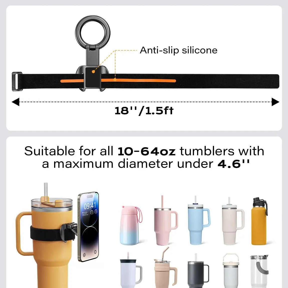 Soporte Magnético 360° para Móvil en Botella– ¡Tu Trípode de Gimnasio!